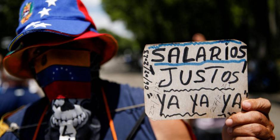 Día del trabajo se conmemora en diferentes países; en foto, una marcha en Caracas, Venezuela.