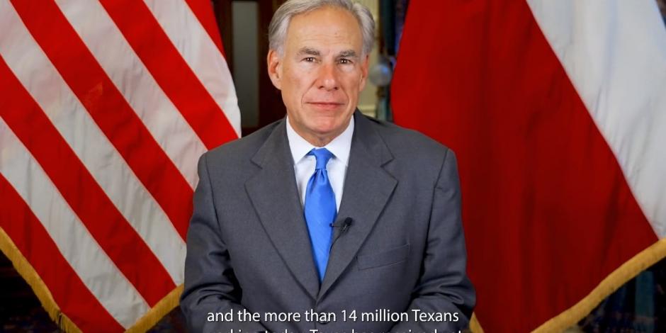 El gobernador de Texas, Greg Abbott.