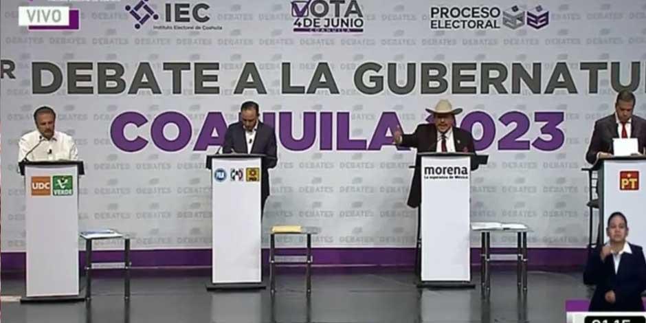 En segundo debate, candidatos en Coahuila se achacan delitos, incompetencia y deshonestidad