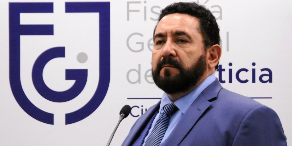 El vocero de la Fiscalía de Justicia capitalina, Ulises Lara, durante el videomensaje a los medios emitido ayer.