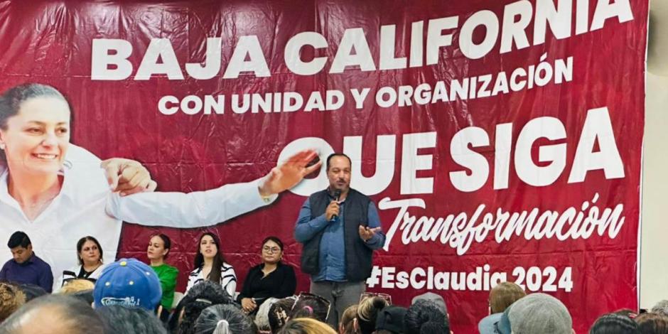 Toman protesta 140 Comités de Redes Es Claudia en Mexicali.