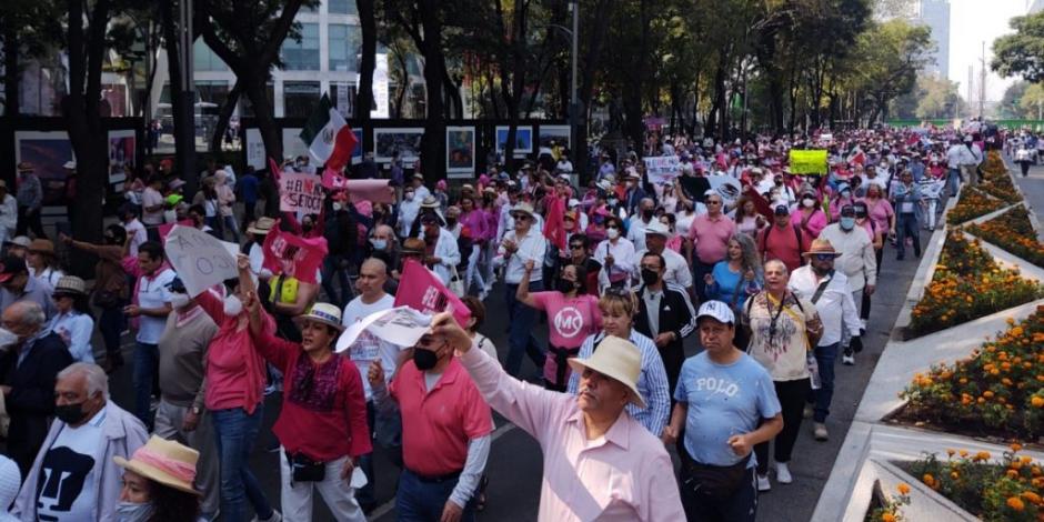 Marcha en la Ciudad de México realizadas en semanas pasadas.
