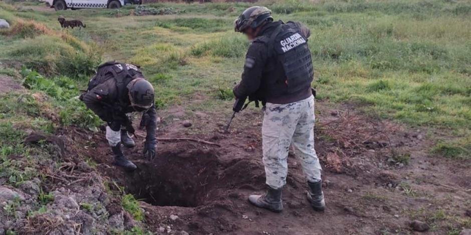Guardia Nacional detecta 8 tomas clandestinas de hidrocarburo en Hidalgo.