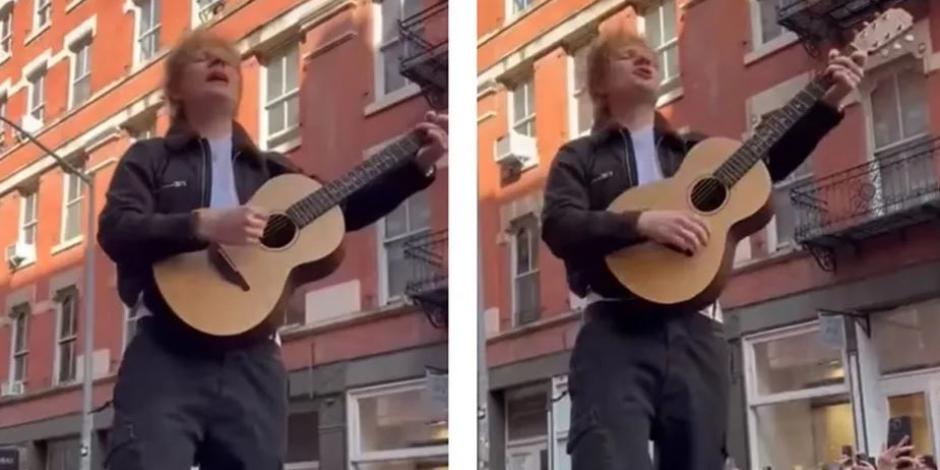 Ed Sheeran canta sobre un auto en NY para celebrar que ganó el juicio por plagio (VIDEO)