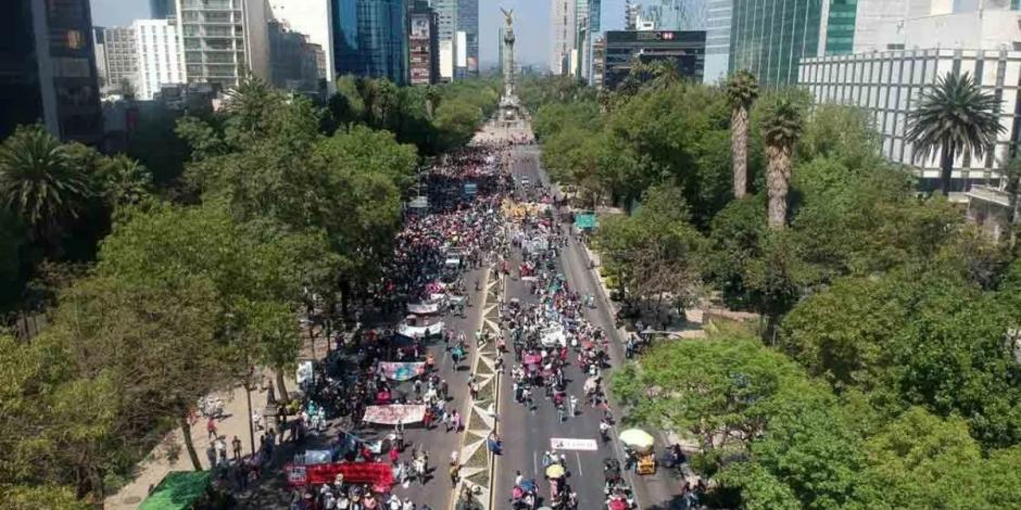 Marcha en la Ciudad de México en días pasados.