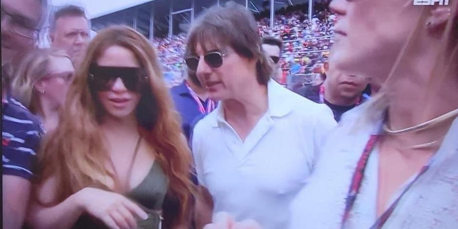 ¡Todo un simp! Revelan que Tom Cruise le mandó flores a Shakira tras encuentro en la F1