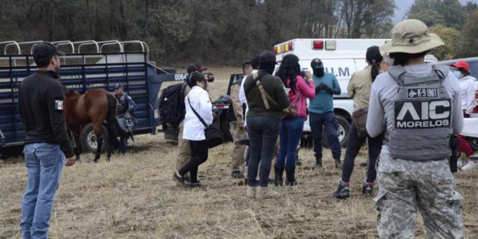 Usan helicótero, drones y perros para localizar cuerpo de Lesly Martínez.