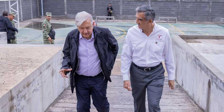 AMLO y Américo Villarreal supervisan modernización de aduana en Matamoros, Tamaulipas