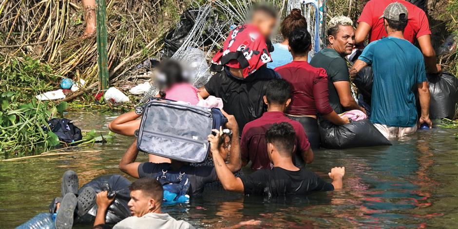 Decenas de indocumentados intentaron cruzar el río Bravo, el 10 de mayo.