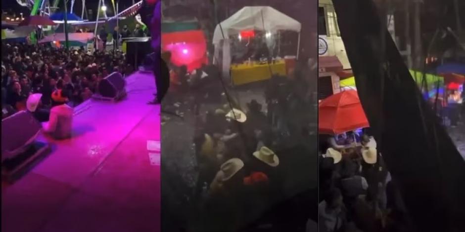 Balacera en Feria de San Miguel Topilejo en la alcaldía Tlalpan, provoca pánico y una estampida que dejó 16 personas heridas, entre ellas cuatro menores, así como tres detenidos.