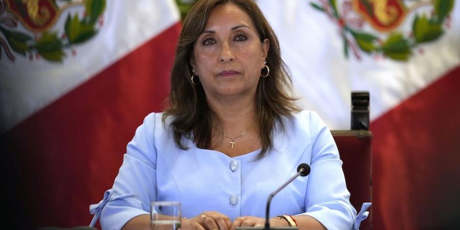Dina Boluarte, presidenta del Perú, el pasado 10 de febrero.