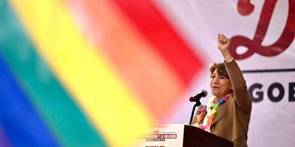 Delfina Gómez, candidata a la gubernatura del Edomex, se comprometió a implementar políticas públicas inclusivas.