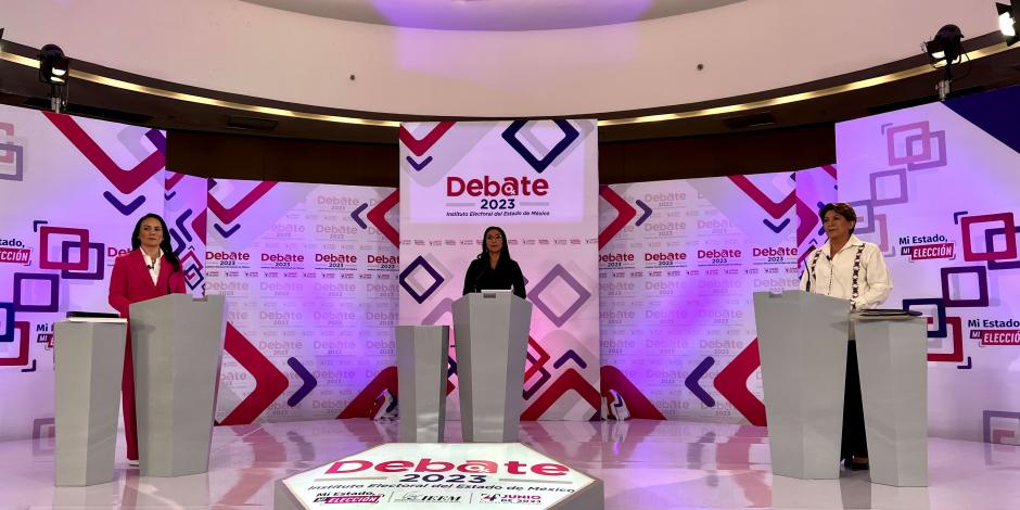 Se realizó el segundo debate entre las candidatas a la gubernatura del Estado de México.
