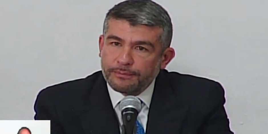 Mauricio Tabe Echartea alcalde de Miguel Hidalgo, durante su comparecencia ante el Congreso de la CDMX.