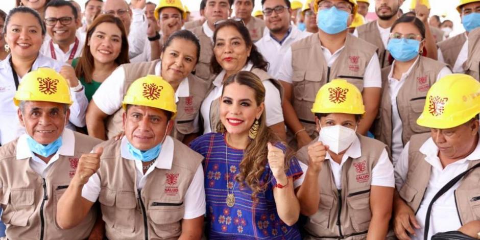 Evelyn Salgado combate el rezago en infraestructura de salud y abasto de medicamentos en Guerrero.