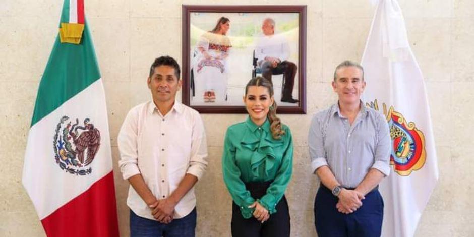 Evelyn Salgado y Jorge Campos suman esfuerzos para impulsar proyectos para Guerrero.