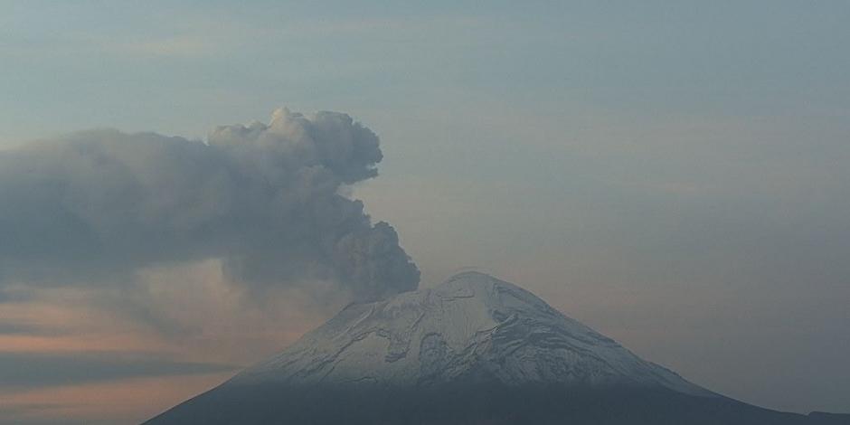 La Coordinación Nacional de Protección Civil (CNPC) informa que la alerta volcánica del Popocatépetl se mantiene en semáforo en Amarillo fase 3.