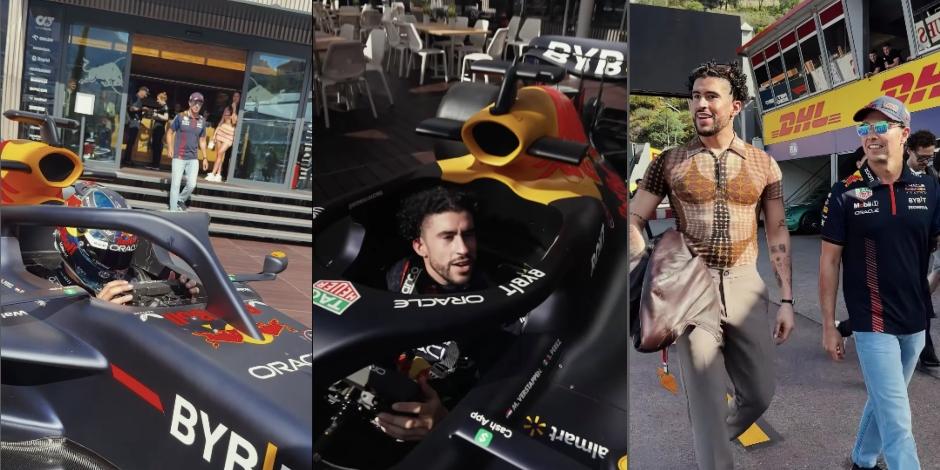 Checo Pérez y Bad Bunny convivieron en el Gran Premio de Mónaco de F1