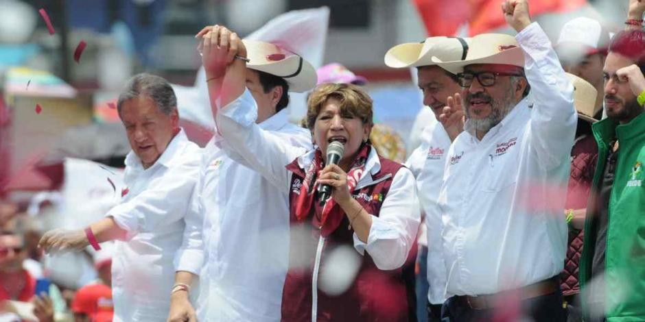 Delfina Gómez cierra campaña en Edomex ante 50 mil personas en Toluca.
