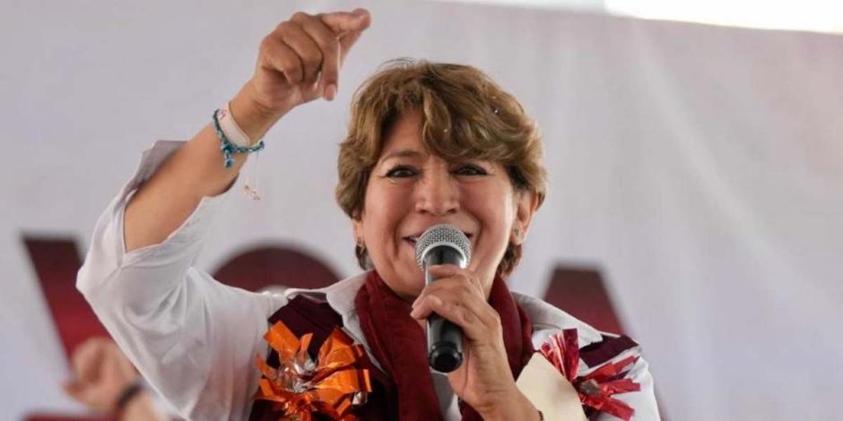 "El pueblo del Estado de México anhela un cambio", afirma Delfina Gómez.