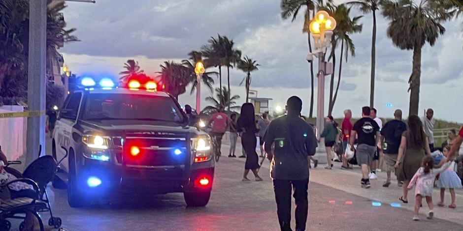 Tiroteo en Hollywood Beach desata fuerte movilización policiaca; hay 9 heridos