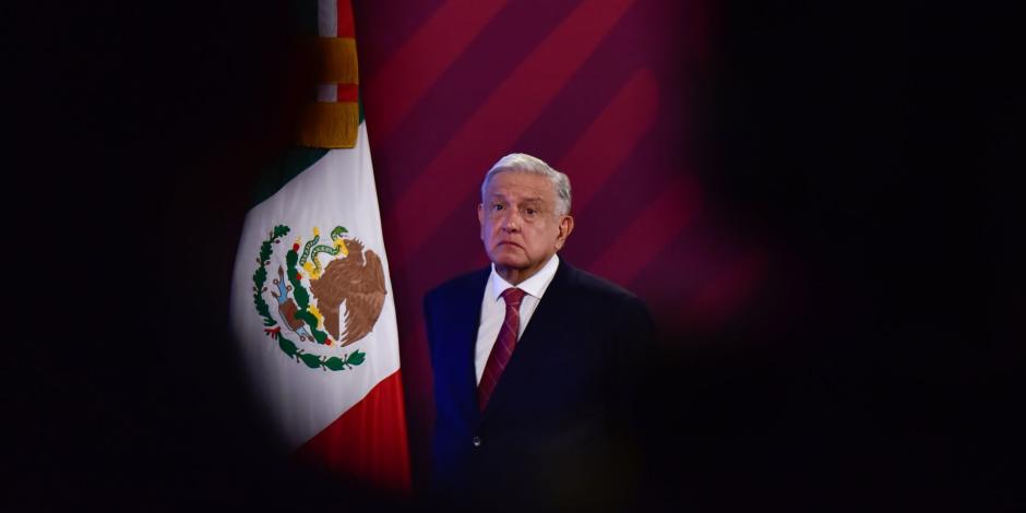 Andrés Manuel López Obrador, presidente de México, ofrece su conferencia de prensa este miércoles 13 de diciembre del 2023, desde Palacio Nacional en la CDMX..