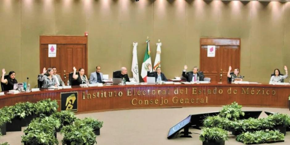 Sesión del Instituto Electoral del Estado de México.