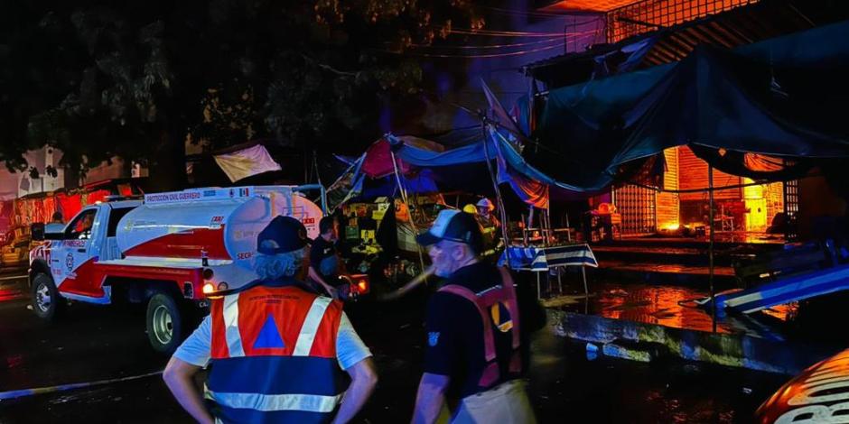 La gobernadora de Guerrero, Evelyn Salgado, reporta que el incendio en el Mercado Central de Acapulco dejó solo daños materiales.