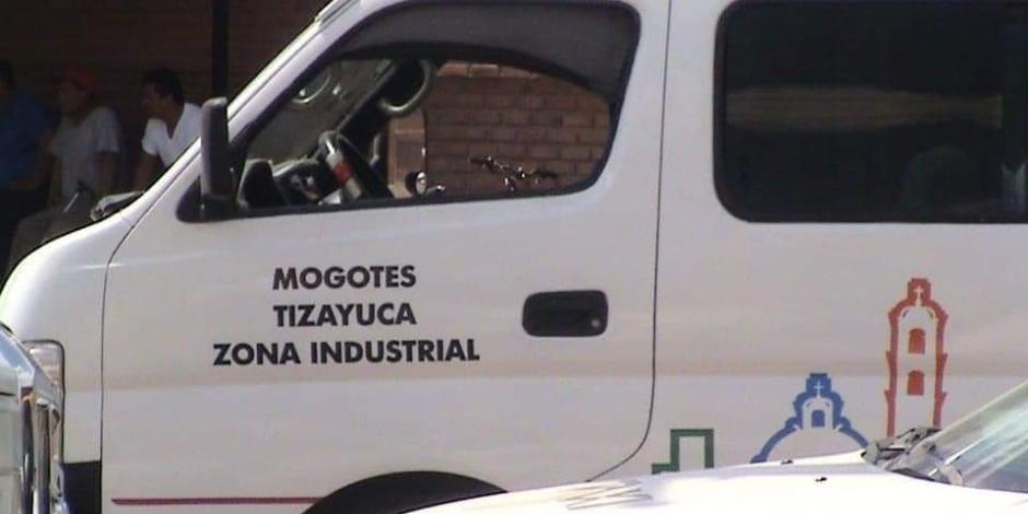 En esta unidad trabajaba el conductor que fue asesinado el martes por integrantes de un grupo delictivo en Tizayuca.