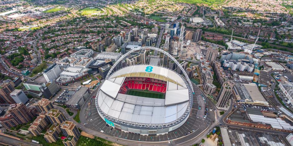 El Wembley Stadium es la sede de la final de la Champions League en 2024.