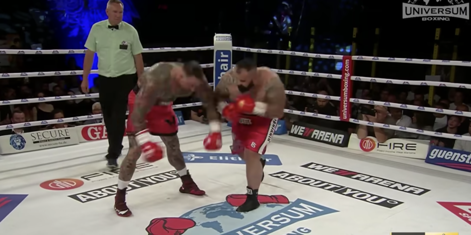 El boxeador Drazan Janjanin derrotó en 40 segundos al fisicoculturista Kevin Wolter.