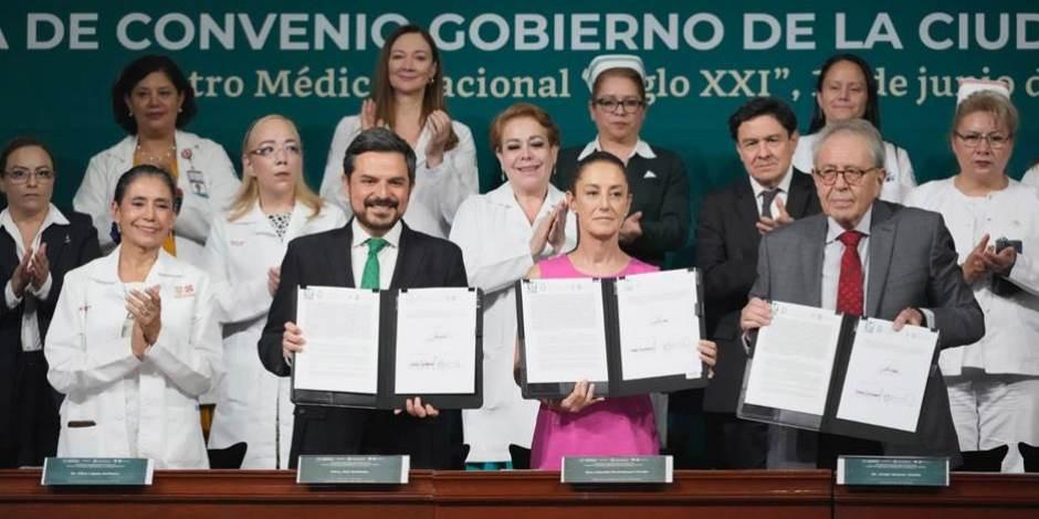 Firman convenio para implementar IMSS-Bienestar en la Ciudad de México.
