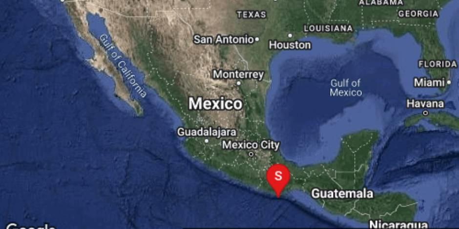 Se registra sismo magnitud 5.1 en San Pedro Pochutla, Oaxaca.