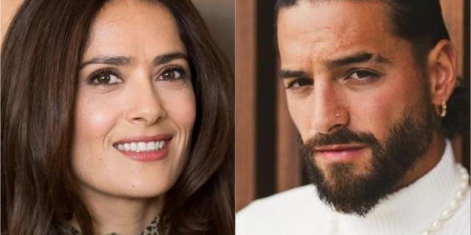 Salma Hayek quiere que Maluma la interprete su bioserie: 'me quiero ver guapa'