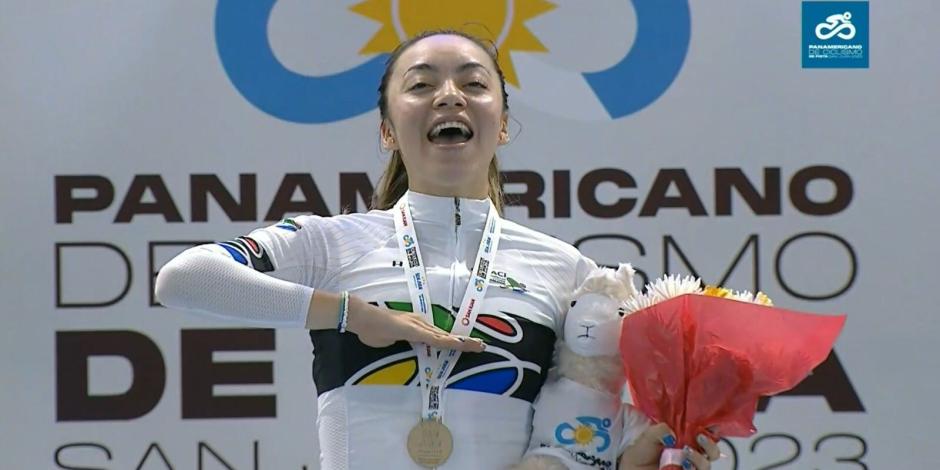 Yareli Acevedo se adjudicó la presea de oro en la prueba de puntos del Campeonato Panamericano de Ciclismo que se lleva a cabo en San Juan, Argentina.