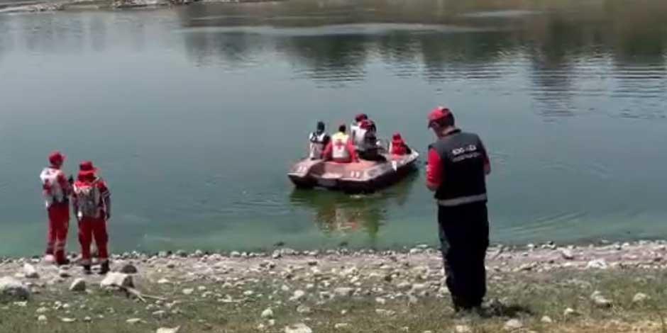 Localizan cuerpo de joven que se ahogó en el Lago de Guadalupe en Cuautitlán Izcalli, Edomex