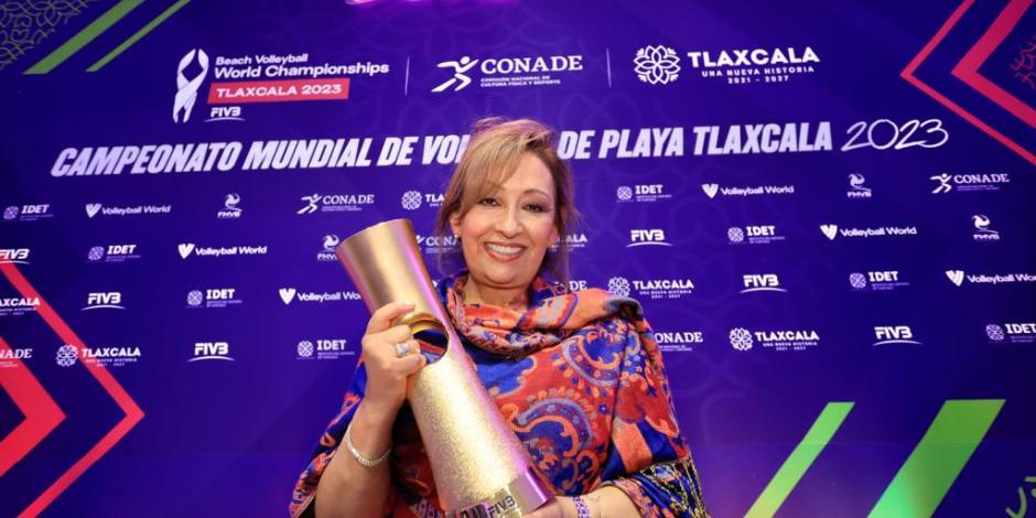 La gobernadora de Tlaxcala, Lorena Cuéllar