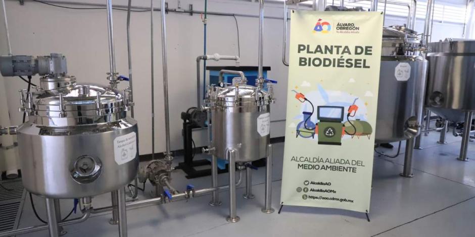 Lía Limón pone en funcionamiento planta de biodiésel en Álvaro Obregón.