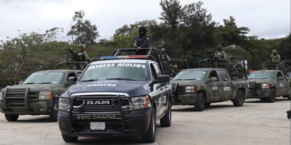 Reportan la liberación de los trabajadores de la Secretaría de Seguridad y Protección Ciudadana de Chiapas que fueron secuestrados la tarde del martes 27 de junio por un grupo armado.