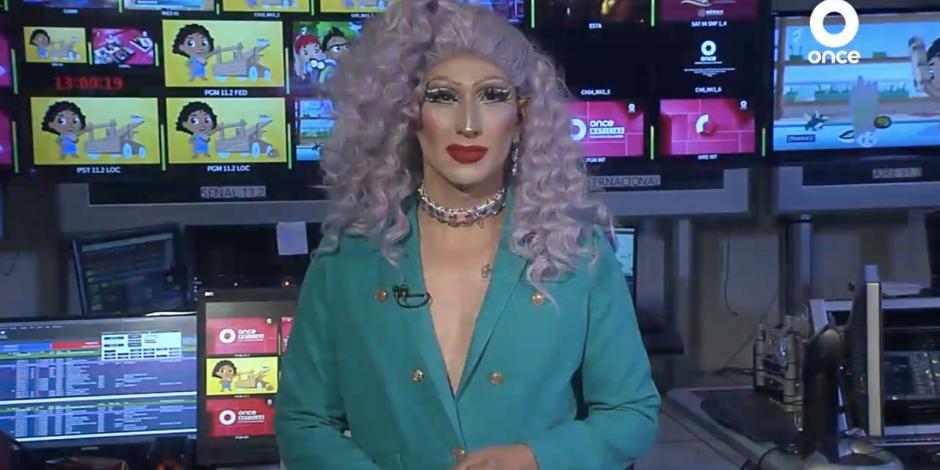 Ella es la primera conductora de televisión Drag Queen en México