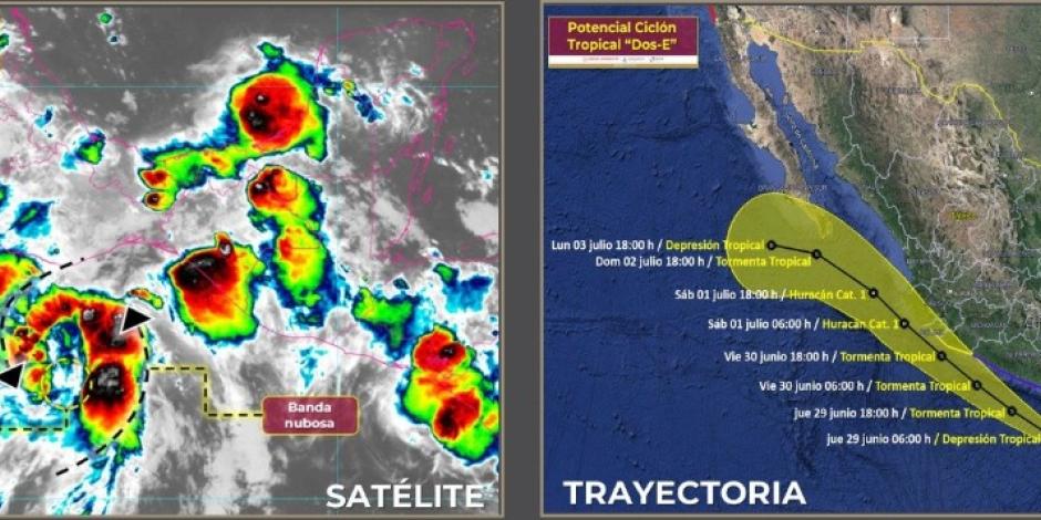 Conagua indicó que se desarrolló un ciclón tropical en el Pacífico.