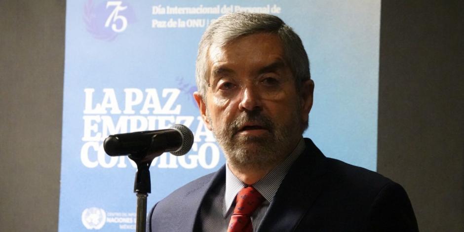 Juan Ramón de la Fuente, representante permanente de México ante la ONU, dejará su cargo en septiembre de 2023.