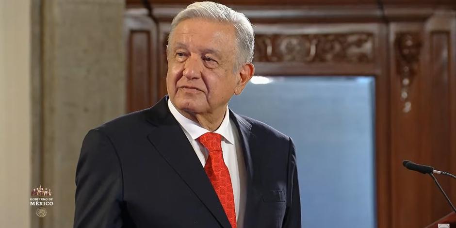 Andrés Manuel López Obrador, presidente de México, ofrece su conferencia de prensa este lunes 25 de septiembre del 2023, desde Palacio Nacional, en la CDMX.