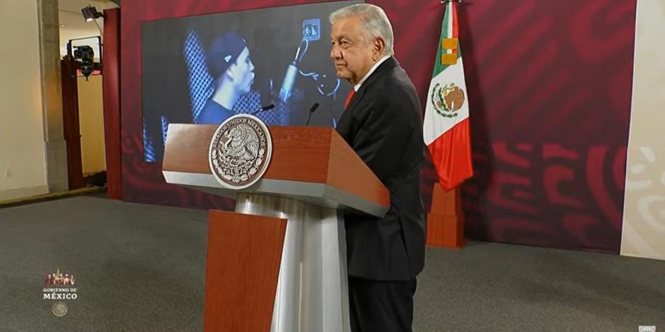 El Presidente López Obrador ofrece conferencia este 10 de julio del 2023, desde Palacio Nacional, en la Ciudad de México..