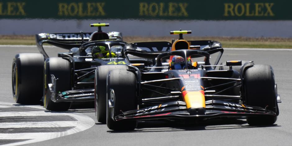 Checo Pérez en el Gran Premio de Gran Bretaña de F1