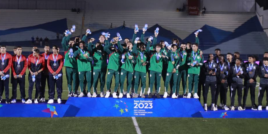 México ganó el oro en el futbol varonil de los Juegos Centroamericanos y del Caribe San Salvador 2023