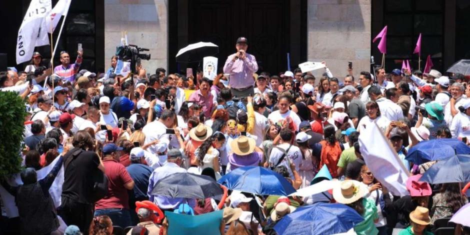 'Queremos que haya transparencia, que se respete lo que se acordó', dice Marcelo Ebrard en Tlalpan.