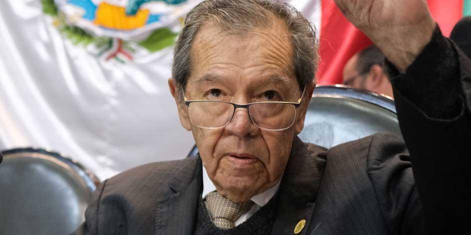Porfirio Muñoz Ledo, durante la Sesión de la Comisión Permanente