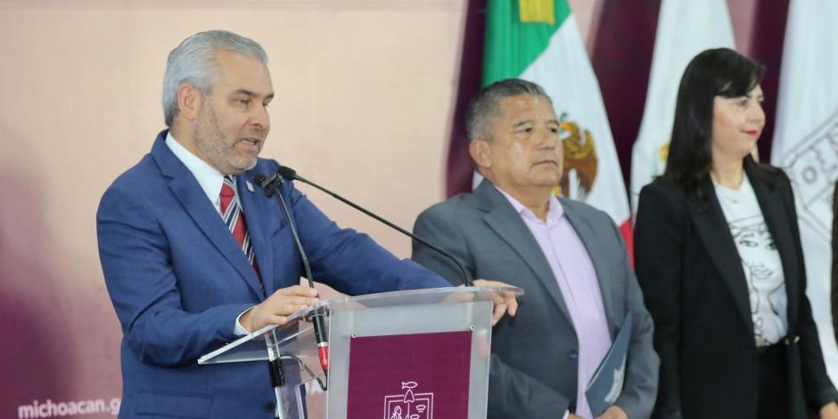 El gobernador de Michoacán, Alfredo Ramírez Bedolla.