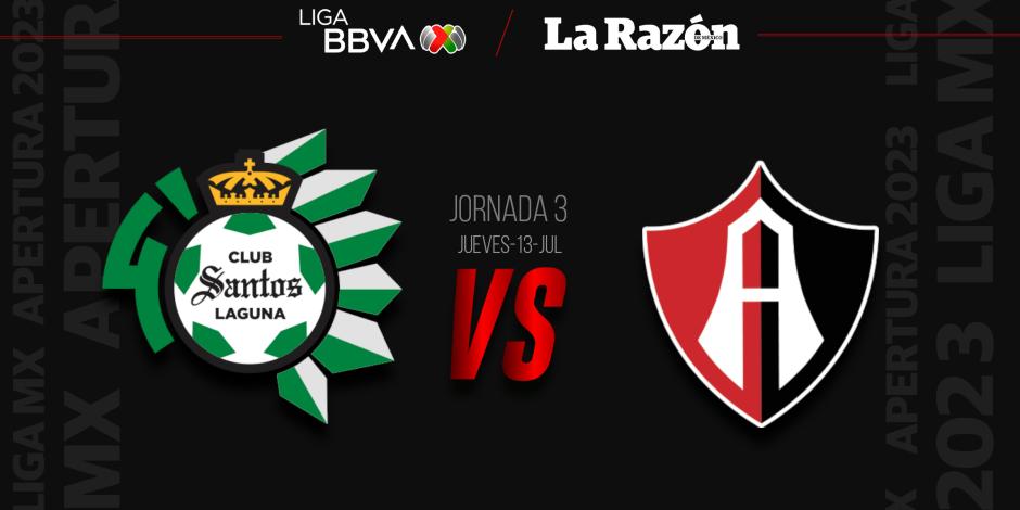 Santos vs Atlas Jornada 3 Liga MX Apertura 2023
